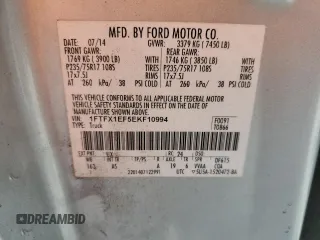 2014 Ford F-150 XL z VIN 1FTFX1EF5EKF10994, wystawiony jako Copart lot #61248395 z przebiegiem 220 126 mil mil oraz Szkoda całkowita • Salvage title. Historia ofert i sprzedaży dostępna na DreamBid. Obrazek 12.