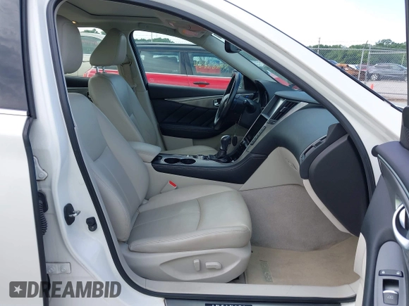2015 Infiniti Q50 with VIN JN1BV7ARXFM391498, listed as a IAAI auction lot 42538882 with 164,808 mi miles and . Bid and sale history available at DreamBid. Image 5.