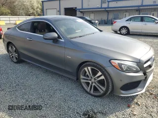 2017 Mercedes-Benz C 300 with VIN WDDWJ4JB2HF358181, listed as a Copart auction lot 47686885 with 96,762 mi miles and Salvage Title. Bid and sale history available at carsss.com. Image 4.