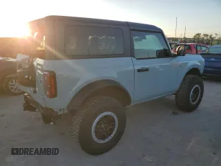 2023 Ford Bronco with VIN 1FMDE5CH2PLA83632, listed as a Copart auction lot 73274023 with 16,260 mi miles. Bid and sale history available at carsss.com. Image 3.