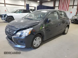 2024 Mitsubishi Mirage ES with VIN ML32AUHJ5RH015590, listed as a Copart auction lot 53115655 with 2,969 mi miles and Salvage title. Bid and sale history available at DreamBid. Image 1.