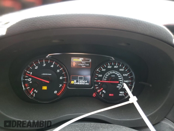 2020 Subaru WRX Premium with VIN JF1VA1B61L9810950, listed as a Copart auction lot 56603645 with 48,350 mi miles and Salvage title. Bid and sale history available at DreamBid. Image 9.