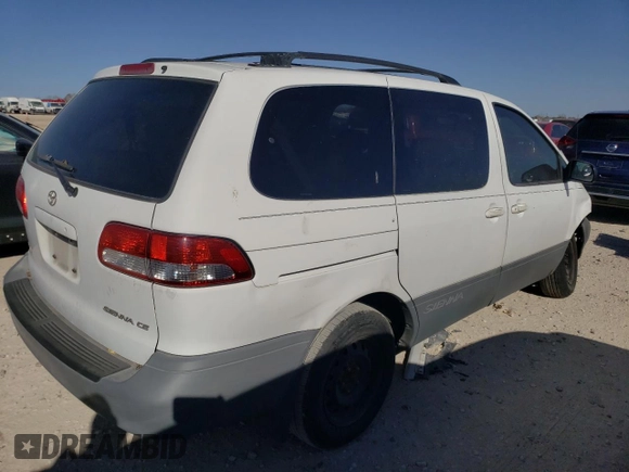 2002 Toyota Sienna CE z VIN 4T3ZF19C52U489292, wystawiony jako Copart lot #87187184 z przebiegiem Nie podano mil oraz Szkoda całkowita • Salvage title. Historia ofert i sprzedaży dostępna na DreamBid. Obrazek 3.