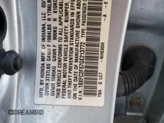2016 Honda Civic Sedan LX with VIN 19XFC2F57GE213772, listed as a Copart auction lot 43185345 with 142,588 mi miles and Salvage Title. Bid and sale history available at carsss.com. Image 12.
