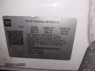 2023 Chevrolet Bolt EV 1LT with VIN 1G1FW6S01P4132303, listed as a IAAI auction lot 41585342 with 43,955 mi miles and . Bid and sale history available at DreamBid. Image 9.