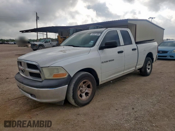 2012 Ram 1500 ST with VIN 1C6RD6FP2CS155555, listed as a Copart auction lot 62021395 with 213,084 mi miles and Clean title. Bid and sale history available at DreamBid. Image 1.