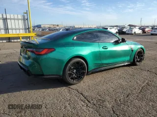 2024 BMW M4 Competition with VIN WBS33AZ03RCN56790, listed as a Copart auction lot 44035035 with 9,977 mi miles and Clean Title. Bid and sale history available at carsss.com. Image 3.