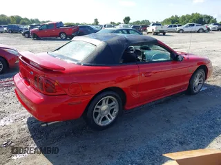 1998 Ford Mustang GT with VIN 1FAFP45X3WF258592, listed as a IAAI auction lot 42489998 with 111,930 mi miles and . Bid and sale history available at DreamBid. Image 4.