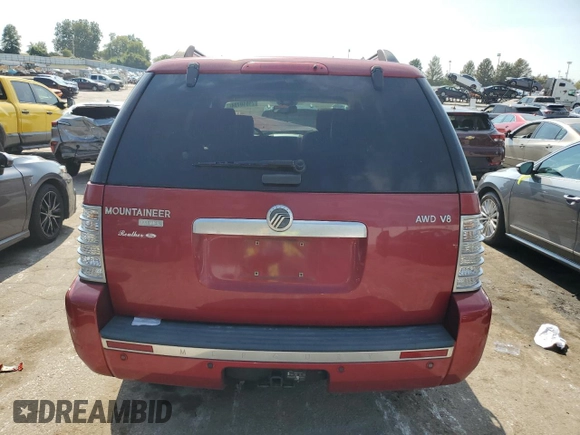 2007 Mercury Mountaineer Premier with VIN 4M2EU48817UJ06045, listed as a Copart auction lot 71610734 with 171,335 mi miles and Salvage Title. Bid and sale history available at carsss.com. Image 6.