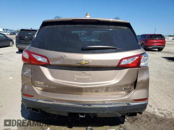 2018 Chevrolet Equinox Premier with VIN 3GNAXNEX8JL347865, listed as a Copart auction lot 47297705 with 139,970 mi miles and Salvage Title. Bid and sale history available at carsss.com. Image 6.