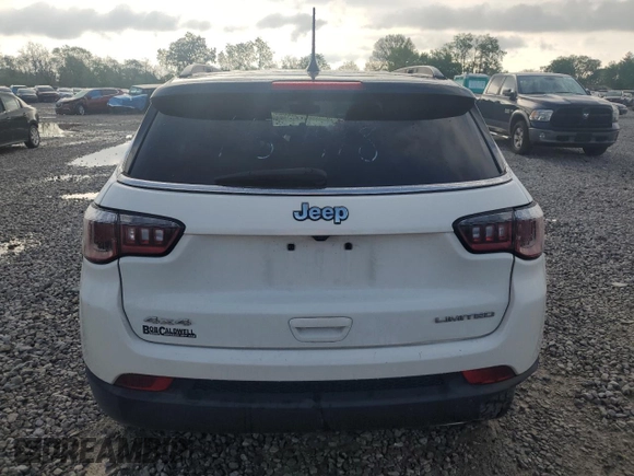 2020 Jeep Compass Limited z VIN 3C4NJDCB8LT157418, wystawiony jako Copart lot #54872465 z przebiegiem 71 023 mil mil oraz Szkoda całkowita • Salvage title. Historia ofert i sprzedaży dostępna na DreamBid. Obrazek 6.