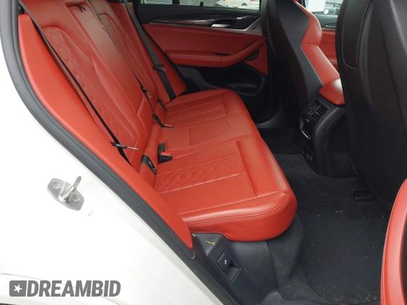 2020 BMW X3 M Competition with VIN 5YMTS0C03LLT10754, listed as a IAAI auction lot 42021685 with 48,768 mi miles. Bid and sale history available at carsss.com. Image 8.