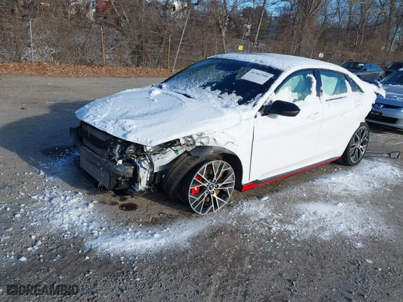 2023 Hyundai Elantra N with VIN KMHLW4AK6PU011540, listed as a IAAI auction lot 41362380 with 18,538 mi miles. Bid and sale history available at carsss.com. Image 2.