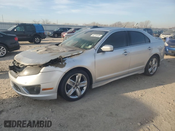 2012 Ford Fusion SPORT with VIN 3FAHP0KC9CR243452, listed as a Copart auction lot 48718135 with 0 mi miles and Salvage Title. Bid and sale history available at carsss.com. Image 1.