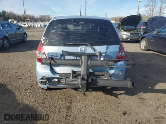 2008 Honda Fit with VIN JHMGD37428S035294, listed as a Copart auction lot 42528785 with 138,905 mi miles and Salvage Title. Bid and sale history available at carsss.com. Image 6.