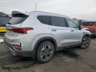 2020 Hyundai Santa Fe Limited with VIN 5NMS5CAA6LH152047, listed as a Copart auction lot 45991195 with 44,824 mi miles and Salvage Title. Bid and sale history available at carsss.com. Image 3.