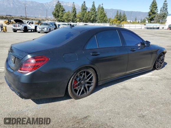 2019 Mercedes-Benz S-Class AMG S 63 with VIN WDDUG8JB3KA449249, listed as a Copart auction lot 47116915 with 60,756 mi miles and Salvage Title. Bid and sale history available at carsss.com. Image 3.