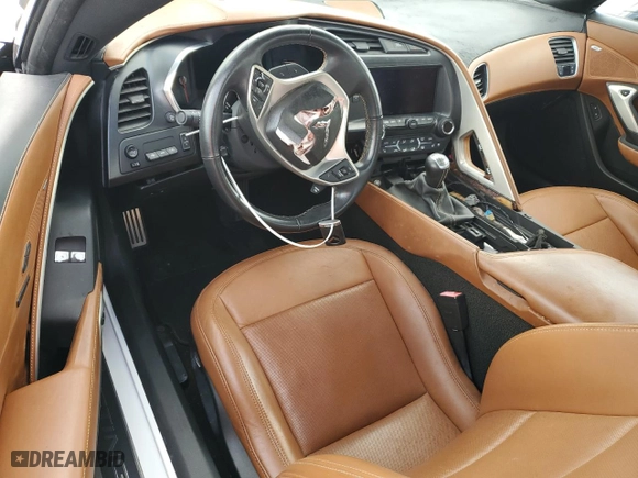 2014 Chevrolet Corvette Stingray Z51 3LT with VIN 1G1YL3D79E5129327, listed as a Copart auction lot 86066354 with 0 mi miles and Non Repairable. Bid and sale history available at carsss.com. Image 8.