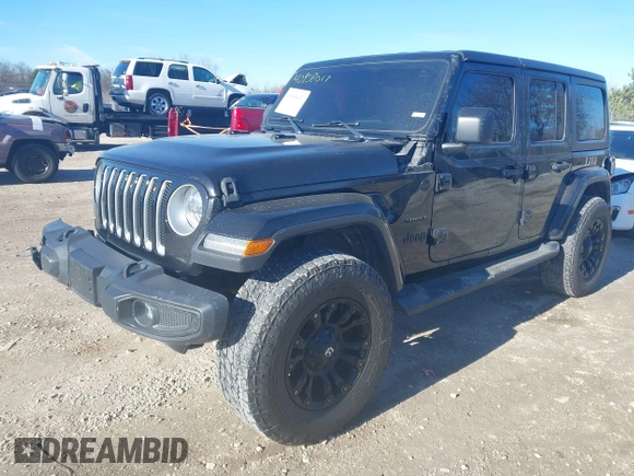 2018 Jeep Wrangler Unlimited Sahara z VIN 1C4HJXEG9JW216717, wystawiony jako IAAI lot #40908017 z przebiegiem 87 954 mil mil oraz . Historia ofert i sprzedaży dostępna na DreamBid. Obrazek 21.