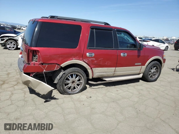 2007 Ford Expedition Eddie Bauer z VIN 1FMFU18587LA39587, wystawiony jako Copart lot #51961305 z przebiegiem 149 206 mil mil oraz Szkoda całkowita • Salvage title. Historia ofert i sprzedaży dostępna na DreamBid. Obrazek 3.