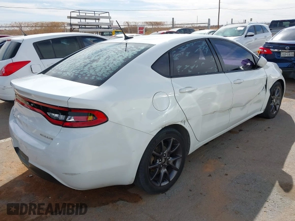 2016 Dodge Dart SXT Sport with VIN 1C3CDFFA0GD816928, listed as a IAAI auction lot 41723847 with 154,278 mi miles. Bid and sale history available at carsss.com. Image 4.