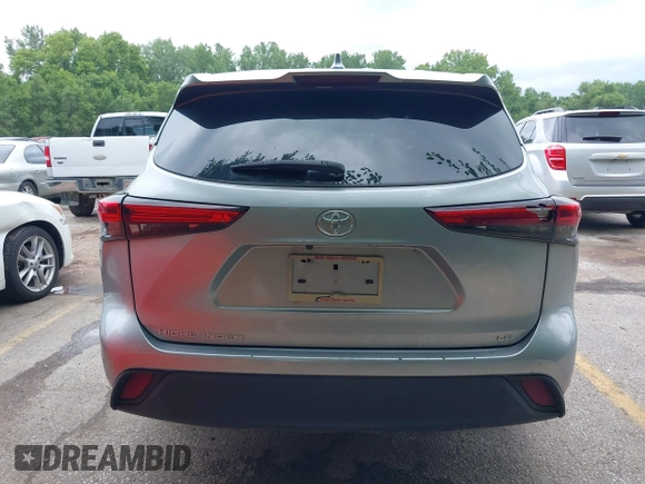 2020 Toyota Highlander LE with VIN 5TDZZRAH6LS027761, listed as a IAAI auction lot 42034714 with 90,546 mi miles and . Bid and sale history available at DreamBid. Image 16.