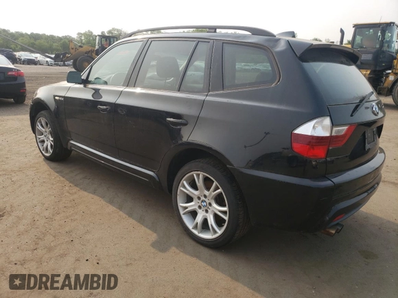 2007 BMW X3 3.0si with VIN WBXPC93437WF13037, listed as a Copart auction lot 59544955 with 120,751 mi miles and Salvage title. Bid and sale history available at DreamBid. Image 2.