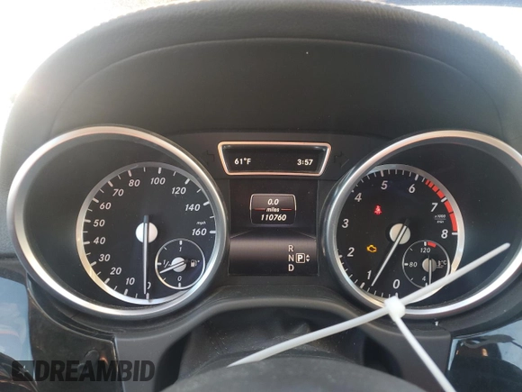 2016 Mercedes-Benz GL with VIN 4JGDF6EEXGA664491, listed as a Copart auction lot 82586534 with 110,760 mi miles and Salvage Title. Bid and sale history available at carsss.com. Image 9.