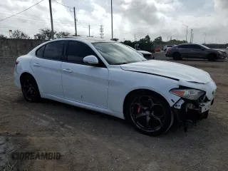 2018 Alfa Romeo Giulia Ti Sport with VIN ZARFAECN8J7567812, listed as a Copart auction lot 79653434 with 99,798 mi miles and Clean Title. Bid and sale history available at carsss.com. Image 4.