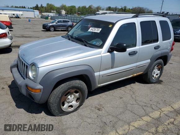 2002 Jeep Liberty Sport with VIN 1J4GL48K62W253613, listed as a Copart auction lot 54255755 with 76,152 mi miles and Clean Title. Bid and sale history available at carsss.com. Image 1.