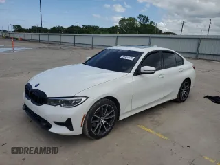 2021 BMW 3 Series 330i with VIN 3MW5R1J08M8B98075, listed as a Copart auction lot 54452025 with 51,191 mi miles and Salvage title. Bid and sale history available at DreamBid. Image 1.