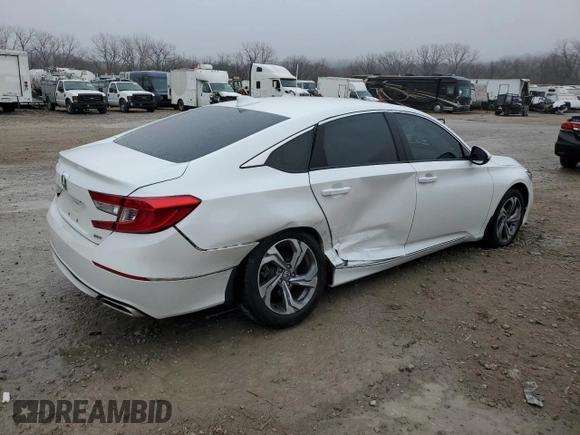 2020 Honda Accord EX-L with VIN 1HGCV2F58LA006528, listed as a Copart auction lot 86765784 with 62,173 mi miles and Salvage title. Bid and sale history available at DreamBid. Image 3.