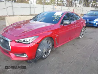 2018 Infiniti Q60 Red Sport 400 with VIN JN1FV7EL1JM630095, listed as a IAAI auction lot 41212992 with 97,970 mi miles and . Bid and sale history available at DreamBid. Image 18.