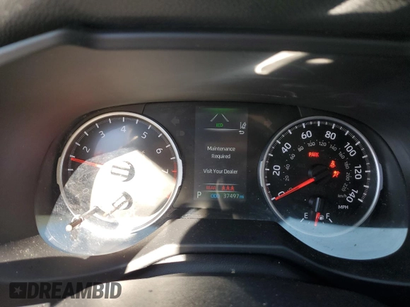 2022 Toyota RAV4 LE with VIN 2T3F1RFV8NW315825, listed as a Copart auction lot 41907285 with 37,497 mi miles and Salvage Title. Bid and sale history available at carsss.com. Image 9.