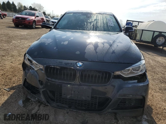 2014 BMW 3 Series 335i xDrive with VIN WBA3B9C58EP458979, listed as a Copart auction lot 53272855 with 120,565 mi miles and Salvage title. Bid and sale history available at DreamBid. Image 5.