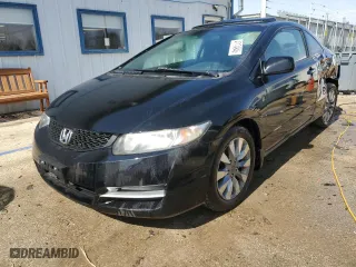 2009 Honda Civic Cpe EX with VIN 2HGFG12809H530137, listed as a Copart auction lot 47174945 with 129,296 mi miles and Salvage Title. Bid and sale history available at carsss.com. Image 1.