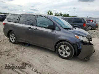 2019 Toyota Sienna L with VIN 5TDZZ3DC3KS969164, listed as a Copart auction lot 61050314 with 140,840 mi miles and Salvage Title. Bid and sale history available at carsss.com. Image 4.