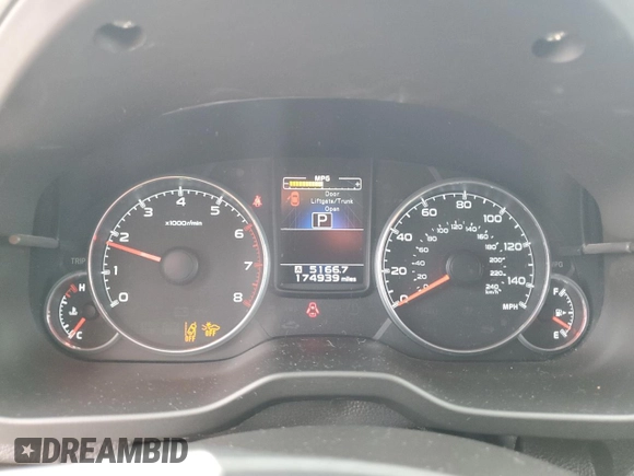 2014 Subaru Outback 2.5i Limited with VIN 4S4BRCPC7E3260915, listed as a Copart auction lot 64567784 with 174,939 mi miles and Salvage Title. Bid and sale history available at carsss.com. Image 9.