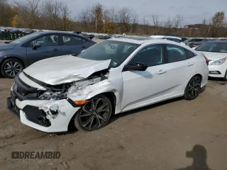 2019 Honda Civic Si with VIN 2HGFC1E50KH707448, listed as a Copart auction lot 78240884 with 58,965 mi miles and Salvage Title. Bid and sale history available at DreamBid. Image 1.