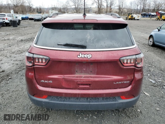 2021 Jeep Compass Limited with VIN 3C4NJDCB4MT565349, listed as a Copart auction lot 52520465 with 79,656 mi miles and Salvage title. Bid and sale history available at DreamBid. Image 6.