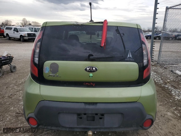 2015 Kia Soul with VIN KNDJN2A25F7813593, listed as a Copart auction lot 47221655 with 132,842 mi miles and Salvage Title. Bid and sale history available at carsss.com. Image 6.