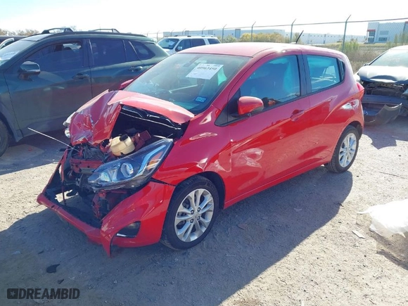 2021 Chevrolet Spark 1LT with VIN KL8CD6SA9MC732957, listed as a IAAI auction lot 40963450 with 1 mi miles. Bid and sale history available at carsss.com. Image 2.