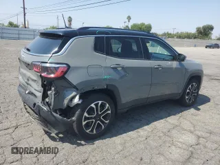 2022 Jeep Compass Limited с VIN 3C4NJDCB7NT117219, выставлен на аукционе Copart как лот 60330765 с пробегом 25 760 миль миль и Списание • Salvage title. История ставок и продаж доступна на DreamBid. Изображение 3.