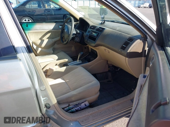 2005 Honda Civic LX with VIN 2HGES16545H596288, listed as a IAAI auction lot 41749449 with 256,090 mi miles and . Bid and sale history available at DreamBid. Image 5.