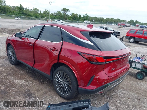 2024 Lexus RX 350h z VIN 2T2BBMCAXRC051194, wystawiony jako IAAI lot #42626786 z przebiegiem 15 149 mil mil oraz . Historia ofert i sprzedaży dostępna na DreamBid. Obrazek 3.