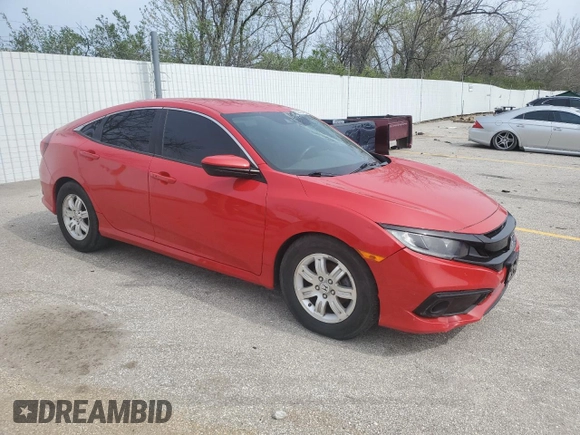 2019 Honda Civic Sport with VIN 2HGFC2F80KH517096, listed as a Copart auction lot 50822795 with 76,519 mi miles and Salvage title. Bid and sale history available at DreamBid. Image 4.