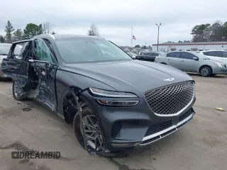 2022 Genesis GV70 2.5T with VIN KMUMADTB2NU059678, listed as a IAAI auction lot 41479833 with 30,598 mi miles and . Bid and sale history available at DreamBid. Image 1.