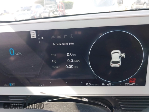 2023 Hyundai Ioniq 5 SEL with VIN KM8KNDAF2PU147407, listed as a IAAI auction lot 42188934 with 22,647 mi miles and . Bid and sale history available at DreamBid. Image 7.