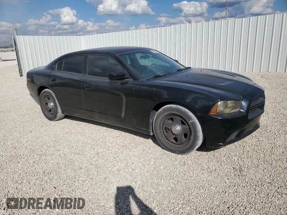 2012 Dodge Charger Police with VIN 2C3CDXAG6CH304301, listed as a Copart auction lot 44698825 with 80,867 mi miles and Salvage Title. Bid and sale history available at carsss.com. Image 4.