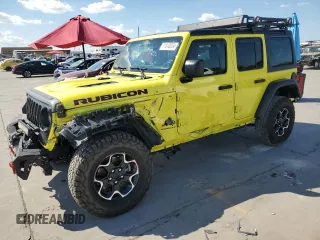 2023 Jeep Wrangler Rubicon Farout with VIN 1C4JJXFM1PW582444, listed as a Copart auction lot 71843034 with 13,280 mi miles and Salvage title. Bid and sale history available at DreamBid. Image 1.